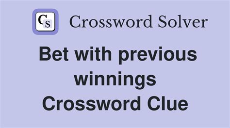 amount bet crossword clue|Amount bet .